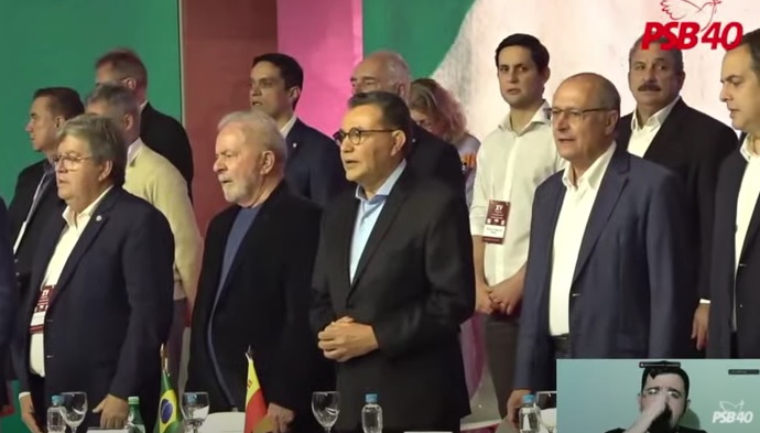 João Azevêdo e Lula (PT) participam de Congresso Nacional do PSB