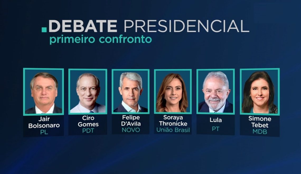 Lula e Bolsonaro se enfrentam hoje no primeiro debate à presidência da República. Veja as regras