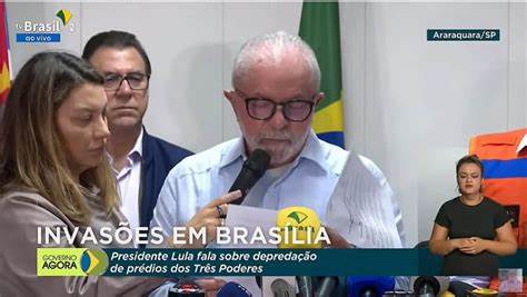 Lula decreta intervenção federal em Brasília depois de ataques terroristas de bolsonaristas